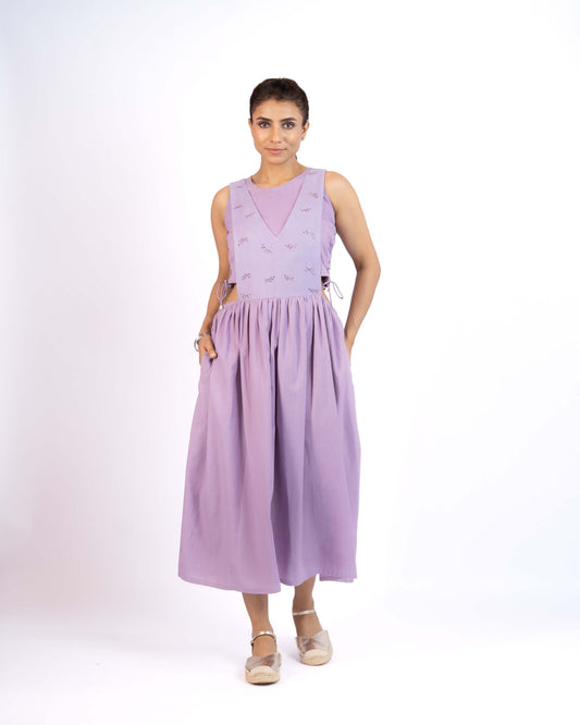 PETALFLARE Dress with BLUSH crop toр
