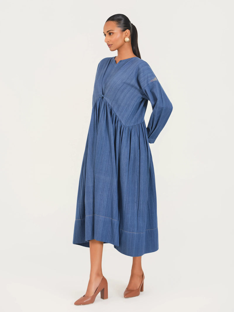 The Indigo V Dress