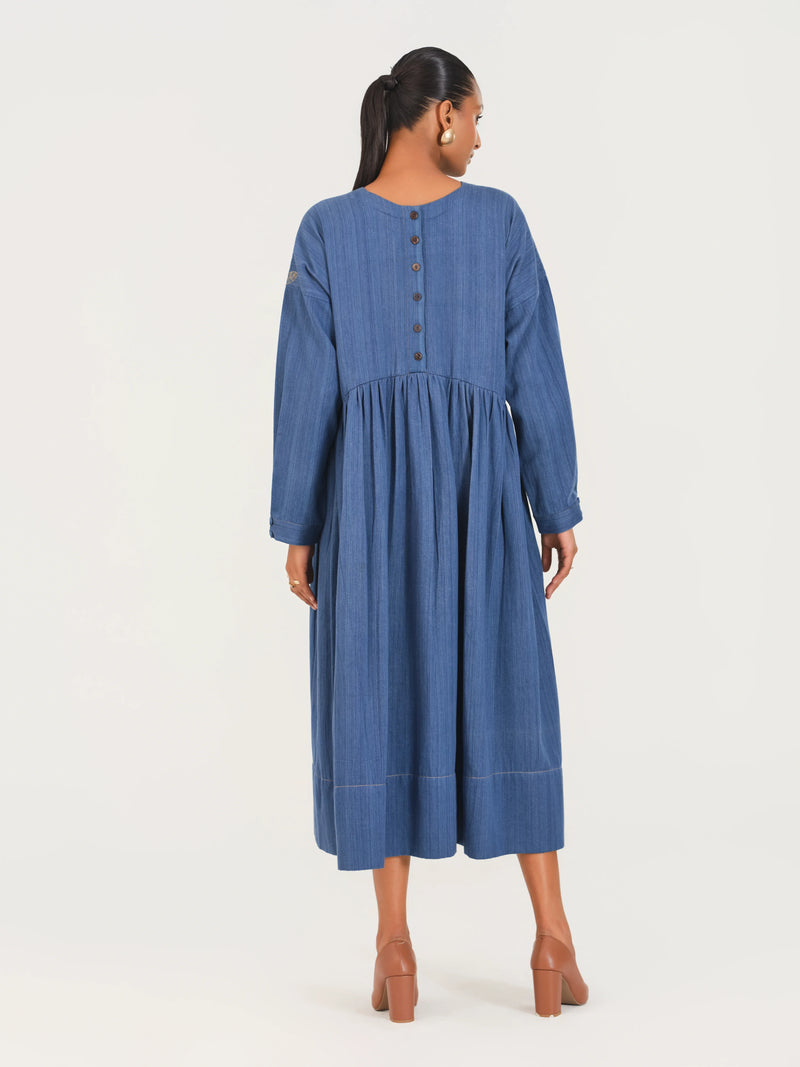 The Indigo V Dress